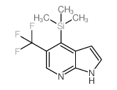 5-(三氟甲基)-4-(三甲基甲硅烷基)-1H-吡咯并[2,3-b] 吡啶结构式