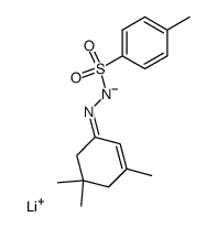 3,5,5-Trimethyl-2-cyclohexenone tosylhydrazone lithium salt Structure