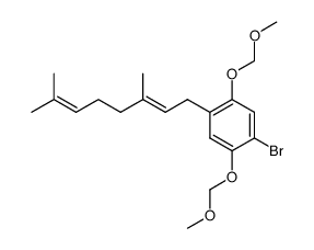 5-bromo-2-geranyl-1,4-benzenediol Structure