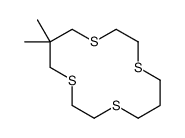 6,6-dimethyl-1,4,8,11-tetrathiacyclotetradecane Structure