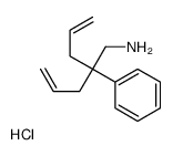 2-phenyl-2-prop-2-enylpent-4-en-1-amine,hydrochloride Structure