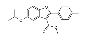 methyl 2-(4-fluorophenyl)-5-[(1-methylethyl)oxy]-1-benzofuran-3-carboxylate Structure