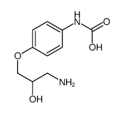 [4-(3-amino-2-hydroxypropoxy)phenyl]carbamic acid Structure