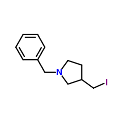 1-Benzyl-3-(iodomethyl)pyrrolidine Structure