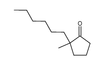 2-Hexyl-2-methylcyclopentanone Structure