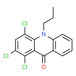9(10H)-Acridinone,1,2,4-trichloro-10-propyl- Structure