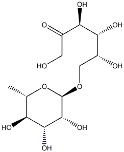 6-O-(6-Deoxy-alpha-L-mannopyranosyl)-D-fructose Structure