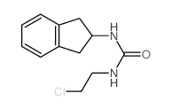 1-(2-Chloroethyl)-3-(2-indanyl)urea结构式