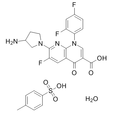 Tosufloxacin tosylate hydrate Structure
