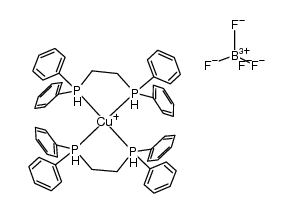 [Cu(1,2-bis(diphenylphosphino)ethane)2]BF4 Structure