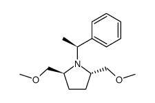 (2S,5S)-1-((S)-1-Phenylethyl)-2,5-bis(methoxymethyl)pyrrolidine结构式