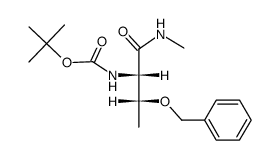 Boc-L-Thr(Bn)-NHCH3 Structure