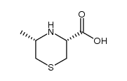 (3R,5S)-5-methyl-1,4-thiazane-3-carboxylic acid结构式