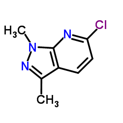 6-氯-1,3-二甲基-1H-吡唑并[3,4-b]吡啶结构式