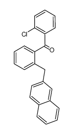 (2-CHLOROPHENYL)(2-(NAPHTHALEN-2-YLMETHYL)PHENYL)METHANONE structure