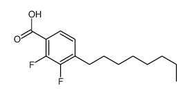 2,3-difluoro-4-octylbenzoic acid structure