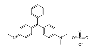dimethyl[4-[4-(dimethylamino)-alpha-phenylbenzylidene]-2,5-cyclohexadien-1-ylidene]ammonium hydrogen sulphate Structure