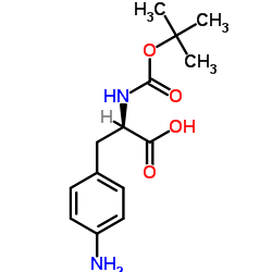 Boc-4-氨基-D-苯丙氨酸结构式