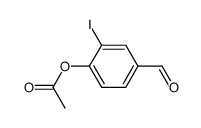 4-formyl-2-iodophenol acetate Structure