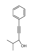(3S)-4-methyl-1-phenylpent-1-yn-3-ol Structure