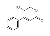 2-hydroxyethyl (E)-3-phenylprop-2-enoate结构式