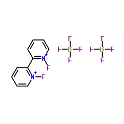 1,1'-二氟-2,2'-联吡啶双(四氟硼酸盐)结构式