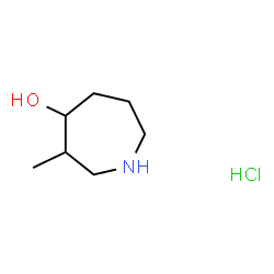 3-甲基吖庚环-4-醇盐酸结构式