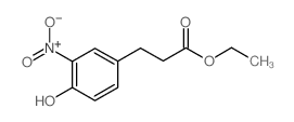 Ethyl 3-(4-hydroxy-3-nitrophenyl)propanoate Structure
