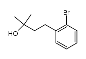 4-(2-bromophenyl)-2-methyl-2-butanol结构式