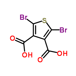 2,5-二溴噻吩-3,4-二羧酸结构式