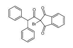 2-bromo-2-(2,2-diphenylacetyl)indene-1,3-dione结构式
