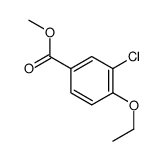 3-氯-4-乙氧基苯甲酸甲酯结构式