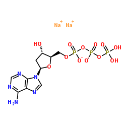 2′-脱氧腺苷-5′-三磷酸 钠盐结构式