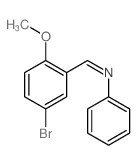 1-(5-bromo-2-methoxy-phenyl)-N-phenyl-methanimine结构式