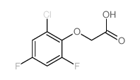 Acetic acid,2-(2-chloro-4,6-difluorophenoxy)-结构式