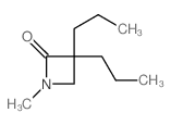 2-Azetidinone,1-methyl-3,3-dipropyl-结构式