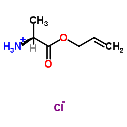(S)-烯丙基2-氨基丙酸酯盐酸盐结构式