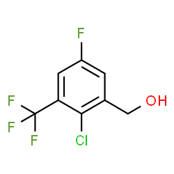 2-Chloro-5-fluoro-3-(trifluoromethyl)benzyl alcohol Structure