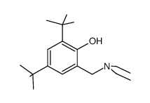 2,4-di-tert-butyl-6-((diethylamino)methyl)phenol结构式