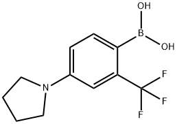 2-三氟甲基-4-(吡咯烷基)苯基硼酸图片