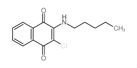 1,4-Naphthalenedione,2-chloro-3-(pentylamino)- Structure