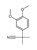 2-(3,4-二甲氧基苯基)-2-甲基丙腈结构式