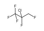 1,1,1,2,3-pentafluoro-2-chloropropane Structure