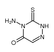 4-amino-3-thioxo-3,4-dihydro-1,2,4-triazin-5(2H)-one结构式