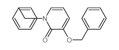 2(1H)-Pyridinone,3-(phenylmethoxy)-1-(phenylmethyl)- Structure