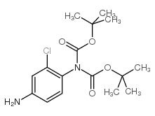 N,N-二boc-2-氯-4-氨基苯胺结构式