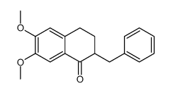 2-benzyl-6,7-dimethoxy-3,4-dihydro-2H-naphthalen-1-one结构式