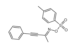 4-phenylbut-3-yn-2-one O-tosyl oxime Structure