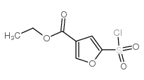 5-磺酰氯呋喃-3-甲酸乙酯结构式