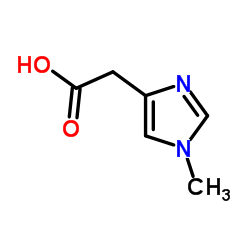 2-(1-甲基-1H-咪唑-4-基)乙酸结构式
